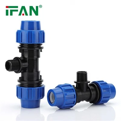 product-400-400 PP Compression Fitting Male Tee
