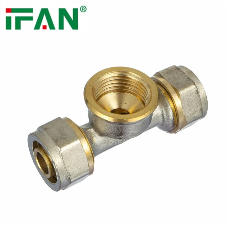 BrassFemale Tee PEX Compression Fitting