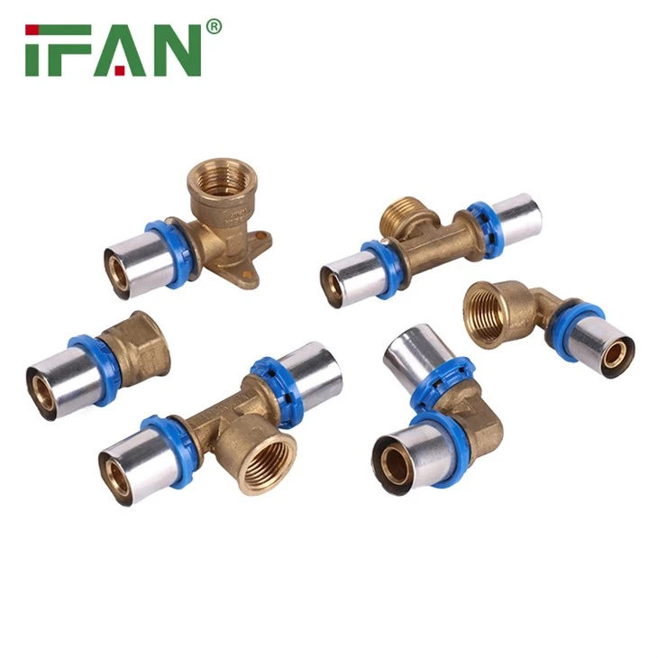 Brass Press Fitting For PEX Pipe
