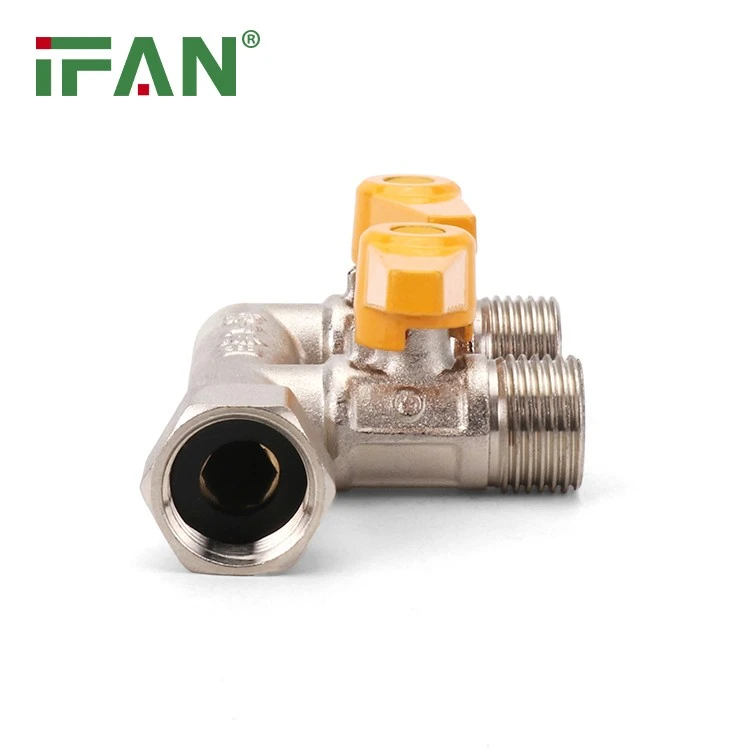 EN 1555 Brass Gas F-Shape Valve